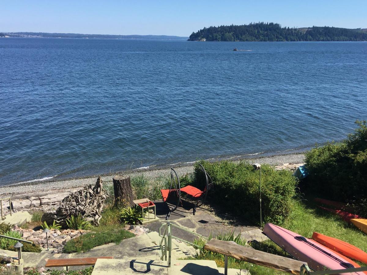 Puget Sound Chic Romantic Cottage With Private Beach Access & Gated Entry Port Ludlow Bagian luar foto